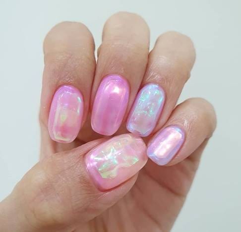How to make a Korean manicure &#8220;Aurora&#8221;